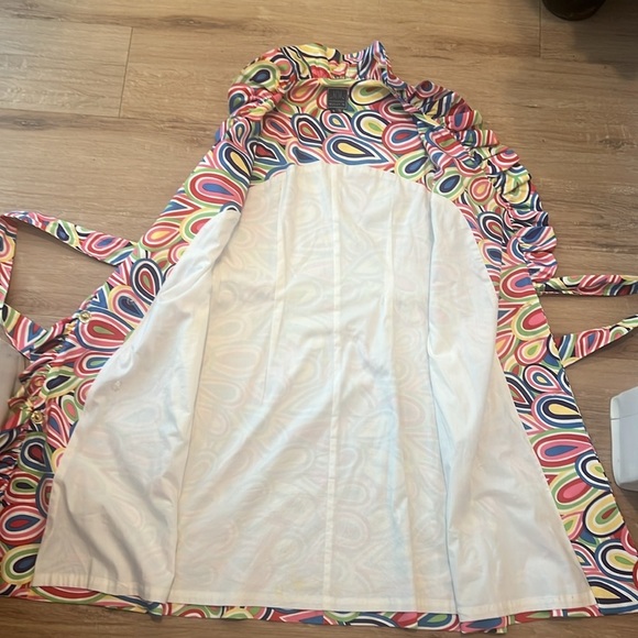 Melly M Riverside Ruffle Printed Wrap Dress Size - 6 - Picture 9 of 16